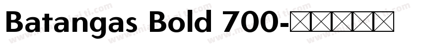 Batangas Bold 700字体转换